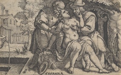 Zuzanna i Starszyzna. autorstwa Georg Pencz