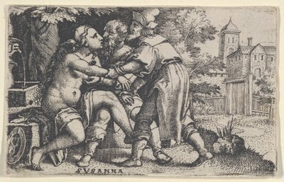 Zuzanna i Starszyzna. autorstwa Georg Pencz