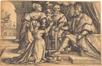 Wyrok Salomona autorstwa Georg Pencz