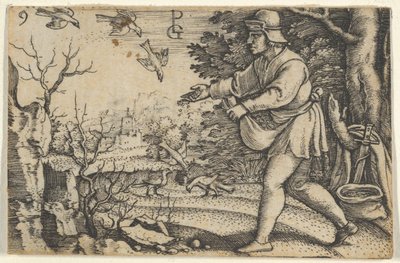 Przypowieść o siewcy z Historii Chrystusa, 1534-35. autorstwa Georg Pencz