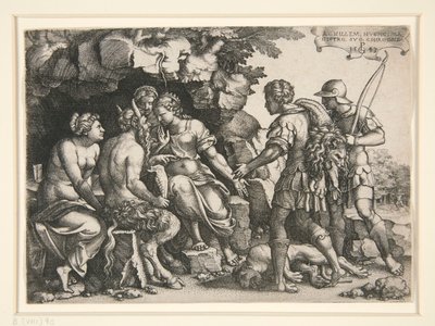 Tetyda i Chiron autorstwa Georg Pencz