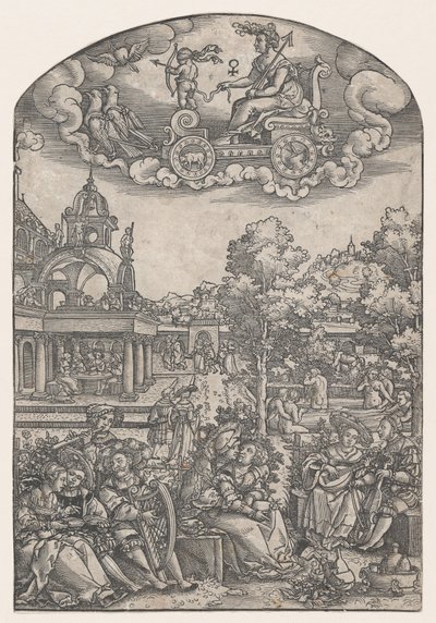 Wenus z Siedmiu Planet. autorstwa Georg Pencz