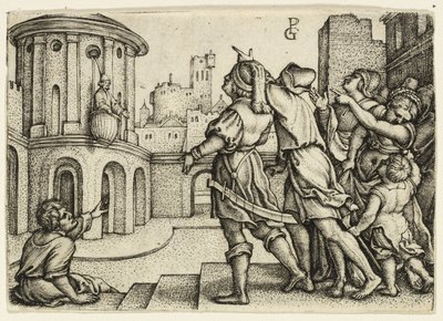 Wergiliusz Mag wiszący w Koszu autorstwa Georg Pencz