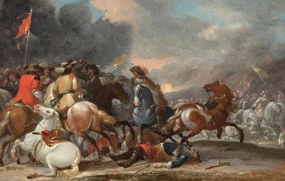 Bitwa jeździecka autorstwa Georg Philipp Rugendas