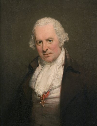 Portret dentysty Bartłomieja Ruspiniego autorstwa Georg Romney