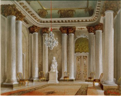 Przedpokój Pałacu Sanssouci autorstwa Georg Schöbel