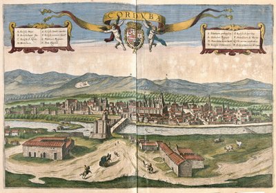 Fontainebleau, Francja (Grawerowanie autorstwa Georg Braun and Hogenberg Franz