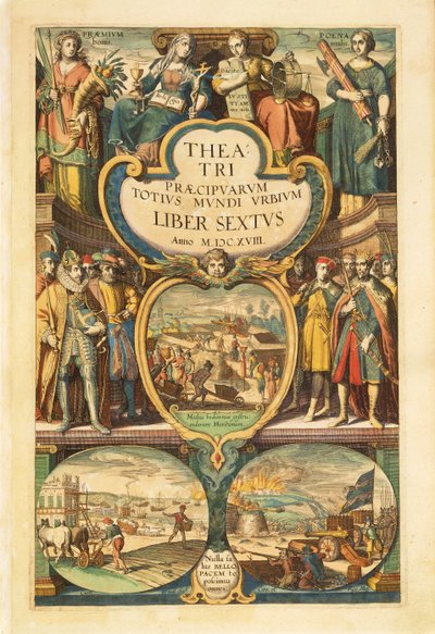 Frontyspis tomu VI Georga Brauna autorstwa Georg Braun and Hogenberg Franz