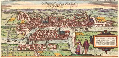 Kaliningrad, Rosja autorstwa Georg and Hogenberg Franz (1535 90) Braun