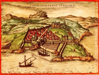 Tanger, Maroko autorstwa Georg and Hogenberg Franz (1535 90) Braun