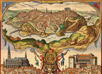 Toledo, Hiszpania autorstwa Georg and Hogenberg Franz (1535 90) Braun