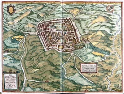 Caiazzo (prowincja Caserta), Włochy autorstwa Georg Braun and Hogenberg Franz