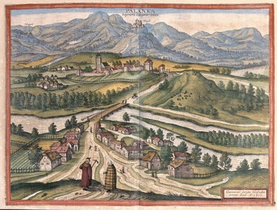 Dregelypalank, Węgry (Grawerowanie autorstwa Georg Braun and Hogenberg Franz