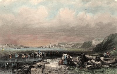 Wejście do Shields Harbour, grawerowane przez W. Finden autorstwa George (after) Balmer