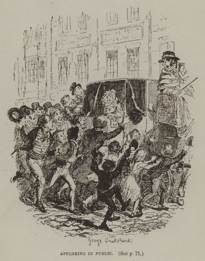 Występowanie publiczne (grawerowanie) autorstwa George (after) Cruikshank