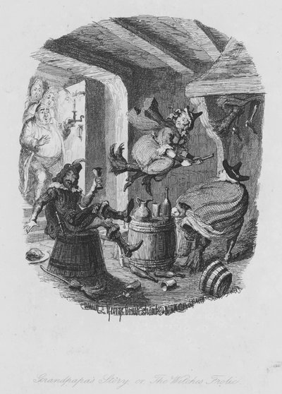 Opowieść dziadka lub igraszki na czarownice (rycina) autorstwa George (after) Cruikshank