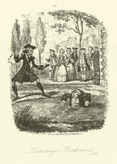 Ilustracja do Humphry Clinker autorstwa Tobiasa Smolletta (grafika) autorstwa George (after) Cruikshank