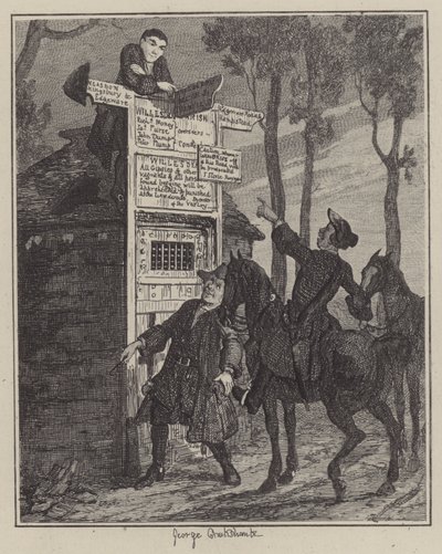 Ilustracja do Jacka Shepparda (grafika) autorstwa George (after) Cruikshank