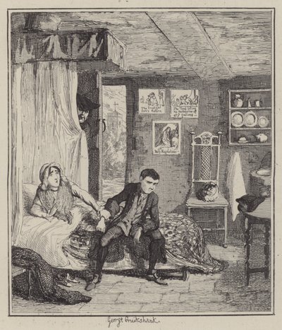 Ilustracja do Jacka Shepparda (grafika) autorstwa George (after) Cruikshank