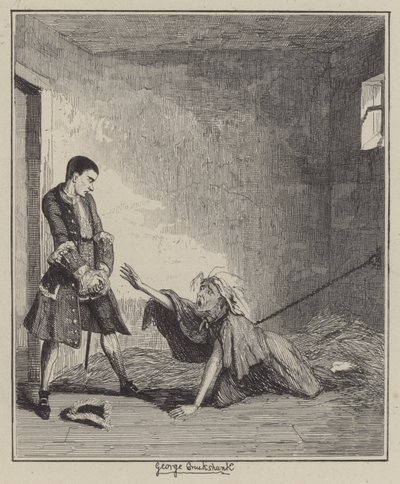 Ilustracja do Jacka Shepparda (grafika) autorstwa George (after) Cruikshank