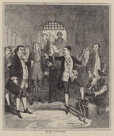 Ilustracja do Jacka Shepparda (grafika) autorstwa George (after) Cruikshank