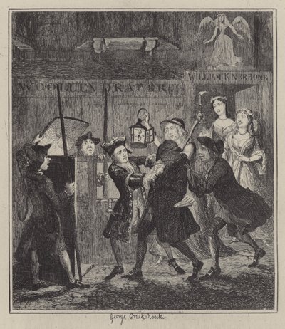 Ilustracja do Jacka Shepparda (grafika) autorstwa George (after) Cruikshank