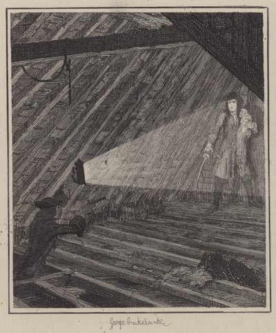 Ilustracja do Jacka Shepparda (grafika) autorstwa George (after) Cruikshank
