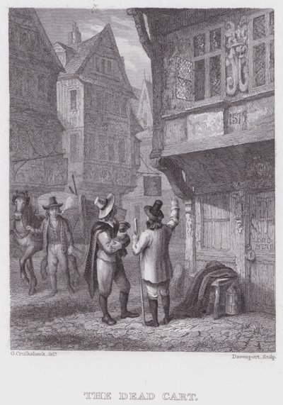Martwy wózek (grawerunek) autorstwa George (after) Cruikshank