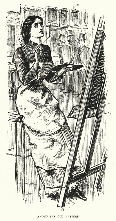 Ilustracja do Trilby autorstwa George du Maurier (grafika) autorstwa George (after) Du Maurier