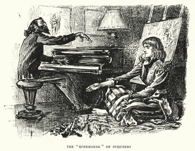 Ilustracja do Trilby autorstwa George du Maurier (grafika) autorstwa George (after) Du Maurier