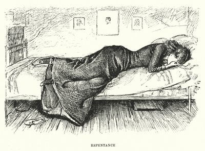 Ilustracja do Trilby autorstwa George du Maurier (grafika) autorstwa George (after) Du Maurier