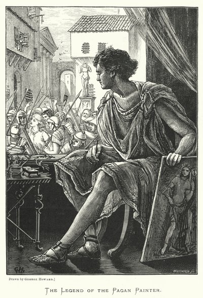 Legenda o pogańskim malarzu (rycina) autorstwa George (after) Howard