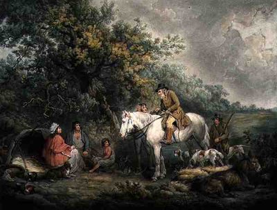 Poranek, czyli The Benevolent Sportsman, grawerowany i pub. Józefa Grozera (ok. 1755-99) autorstwa George (after) Morland