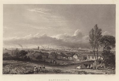 Manchester (grawerowanie) autorstwa George (after) Pickering