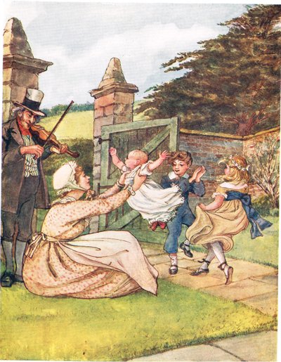 Tańcząca piosenka, ilustracja z „Śpiewnika obrazkowego”, 1910 autorstwa George, 9th Earl of Carlisle Howard