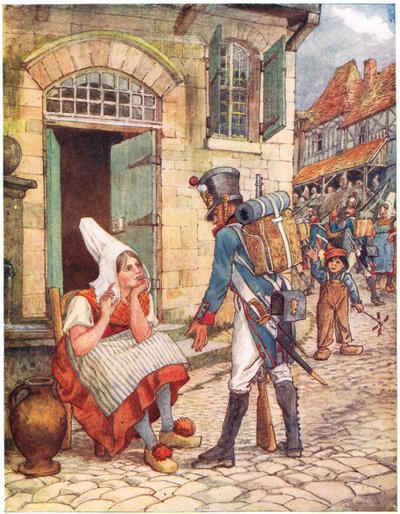 Jeanette i Jeannot, ilustracja z „Śpiewnika obrazkowego”, 1910 autorstwa George, 9th Earl of Carlisle Howard