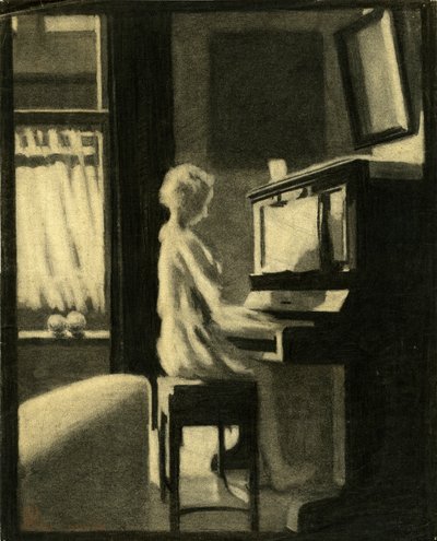 Dorota grająca na pianinie, 30 listopada 1931 autorstwa George Adamson