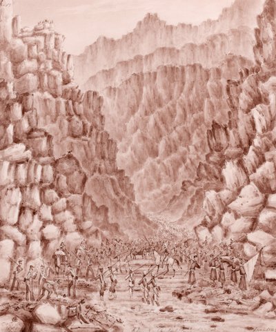 Khoord Caubel Pass autorstwa George Alfred Croly