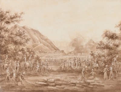 Wielki bazar w ogniu, Kabul autorstwa George Alfred Croly