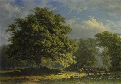 Widok w lesie Bentheim autorstwa George Andries Roth