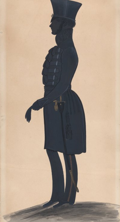 Pułkownik H.J. Daniell, cała długość po lewej, 1827-44. autorstwa George Angelo Crowhurst