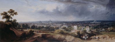 Paryż widziany ze wzgórz Montmartre autorstwa George Arnald