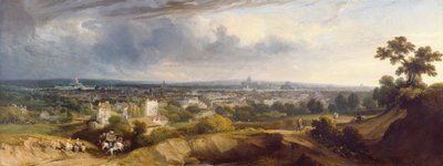 Widok Paryża z Montmartre, 1829 autorstwa George Arnald