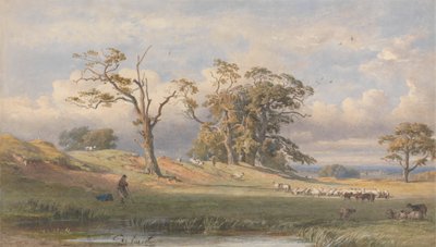 Stary brytyjski obóz w Bulstrode Park autorstwa George Arthur Fripp