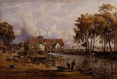 Streatley Mill: Nad Tamizą autorstwa George Arthur Fripp