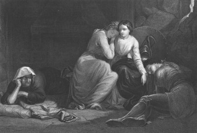 „Florimel i czarownica”, ok. 1852 r. autorstwa George August Periam