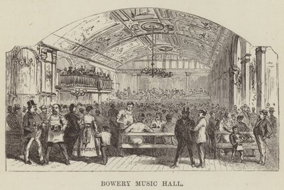 Sala koncertowa Bowery autorstwa George Augustus Sala