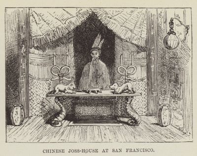 Chiński Joss-House w San Francisco autorstwa George Augustus Sala
