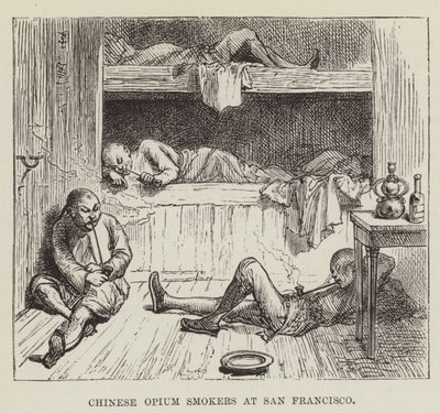 Chińscy palacze opium w San Francisco autorstwa George Augustus Sala