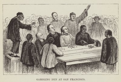Miejsce hazardu w San Francisco autorstwa George Augustus Sala
